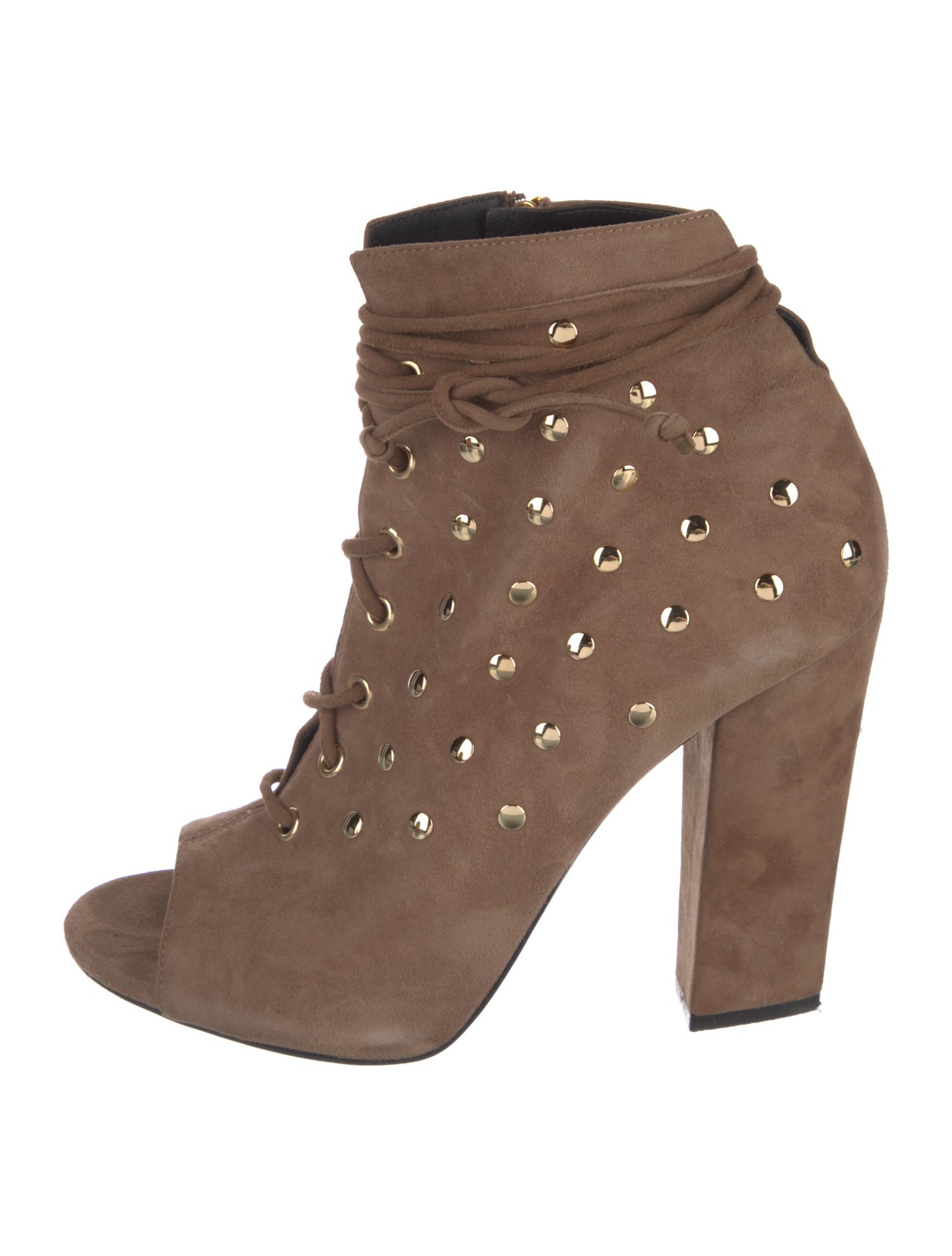 Giuseppe Zanotti Suede Studded Accents Pumps