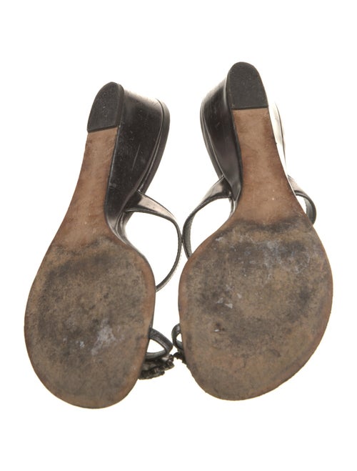 Giuseppe Zanotti Leather Crystal Embellishments Slides