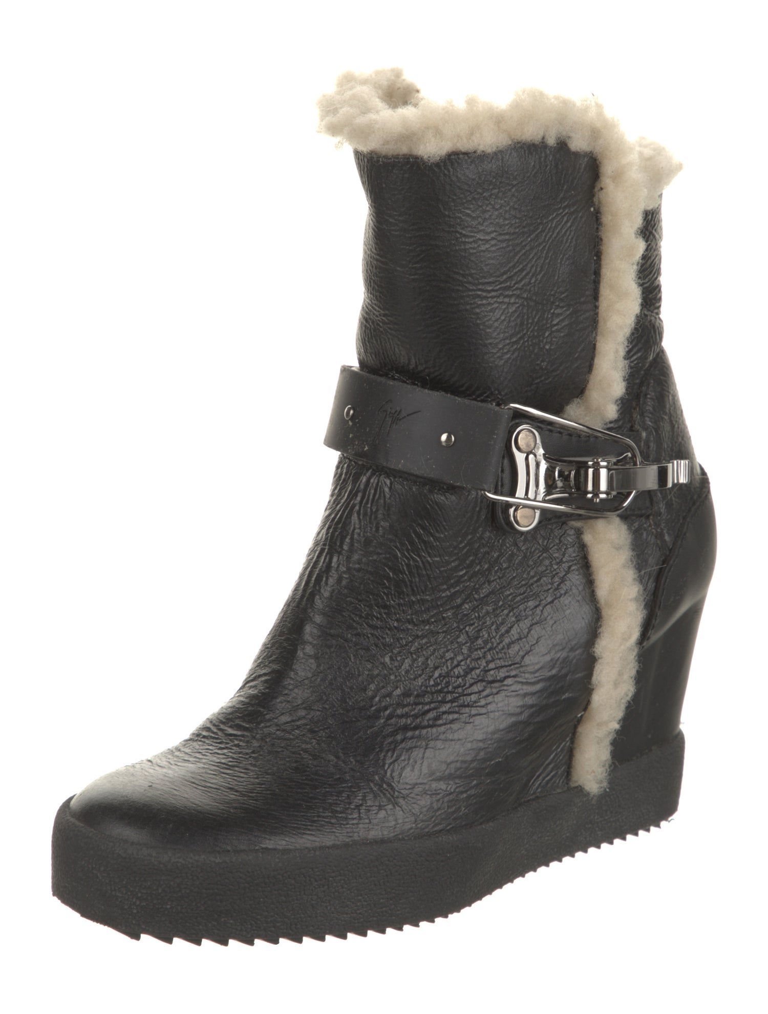 Giuseppe Zanotti Leather Moto Boots