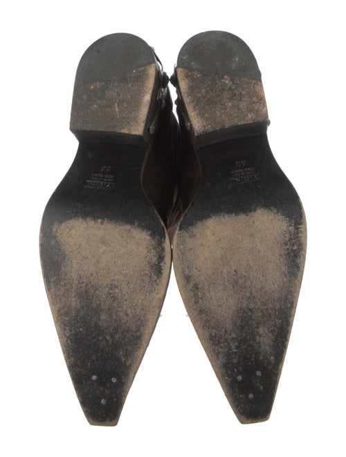 Giuseppe Zanotti Suede Leather Trim Embellishment Boots