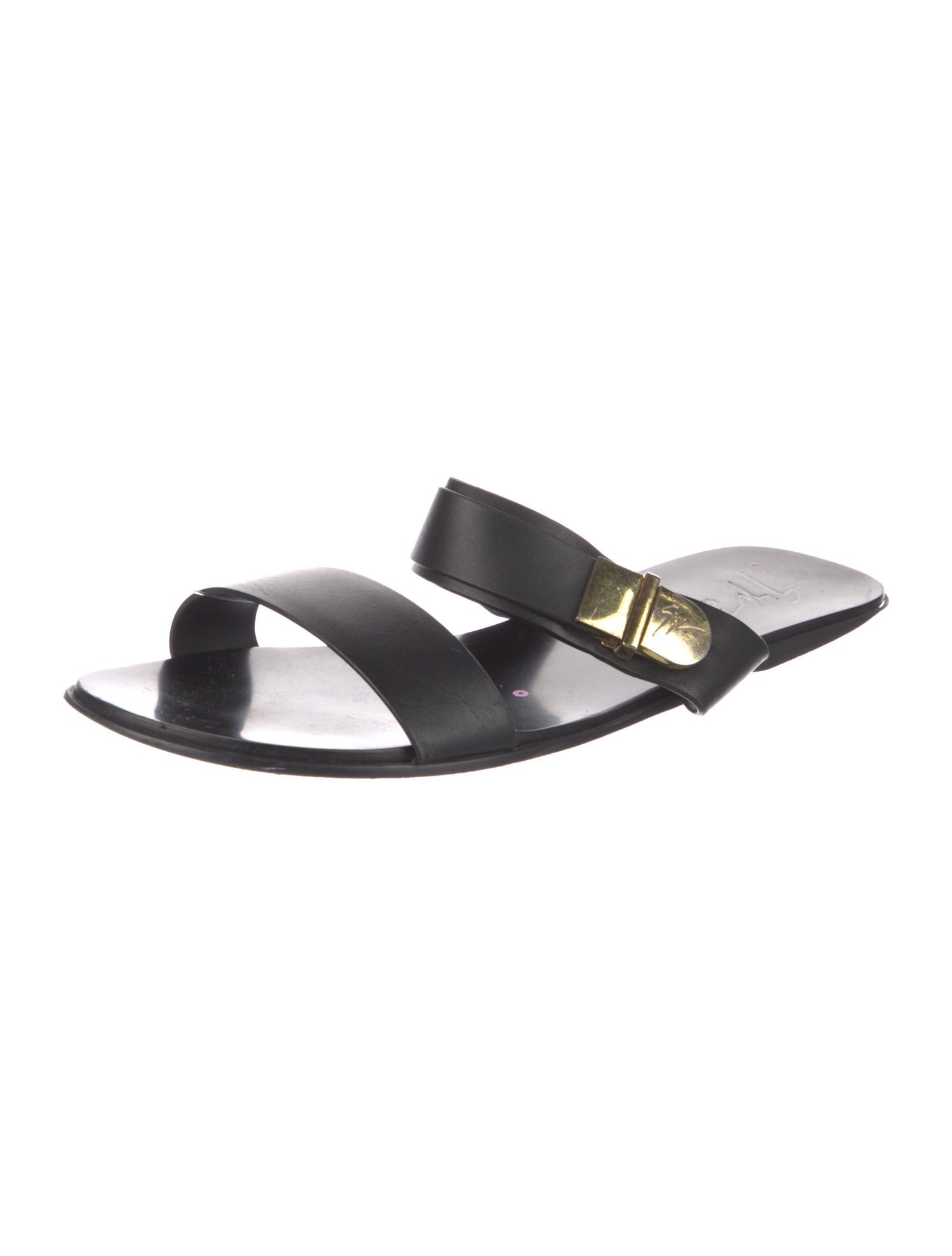 Giuseppe Zanotti Leather Slides