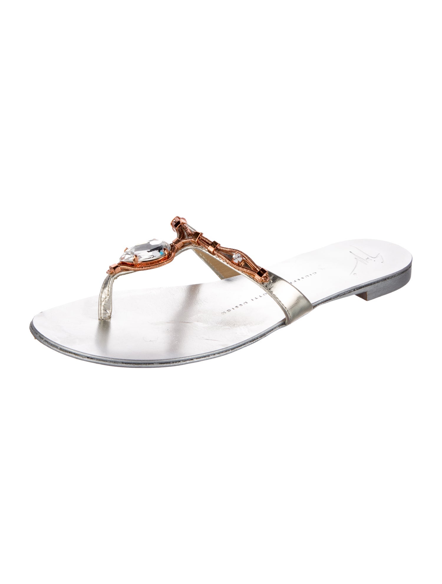 Giuseppe Zanotti Patent Leather Slides