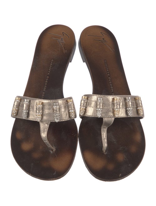 Giuseppe Zanotti Leather Slides