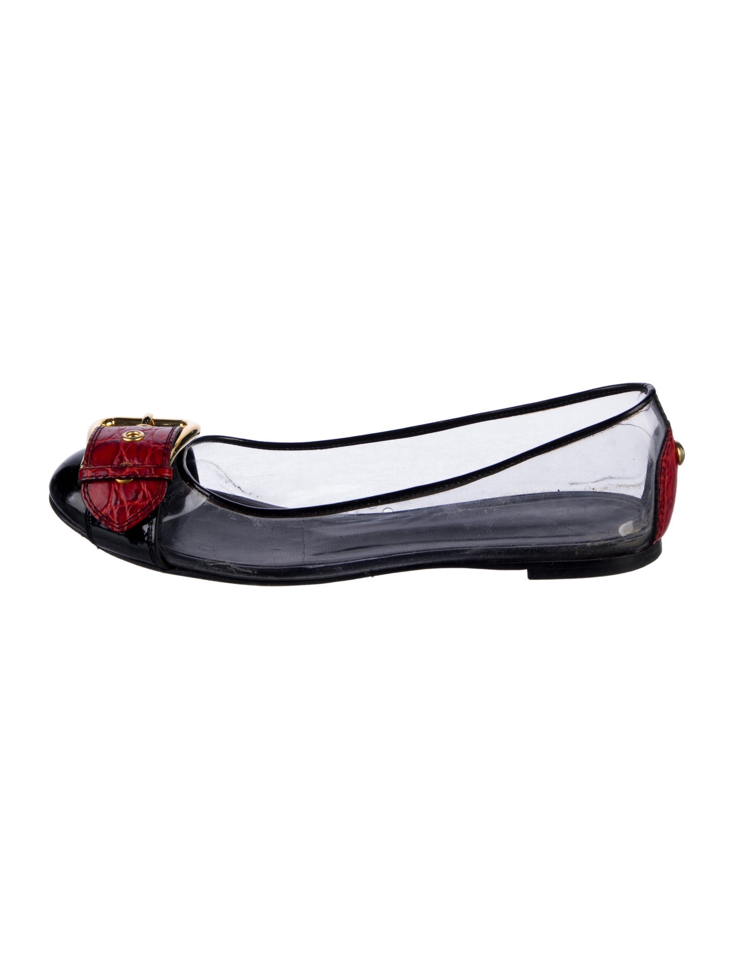 Giuseppe Zanotti PVC Colorblock Pattern Ballet Flats