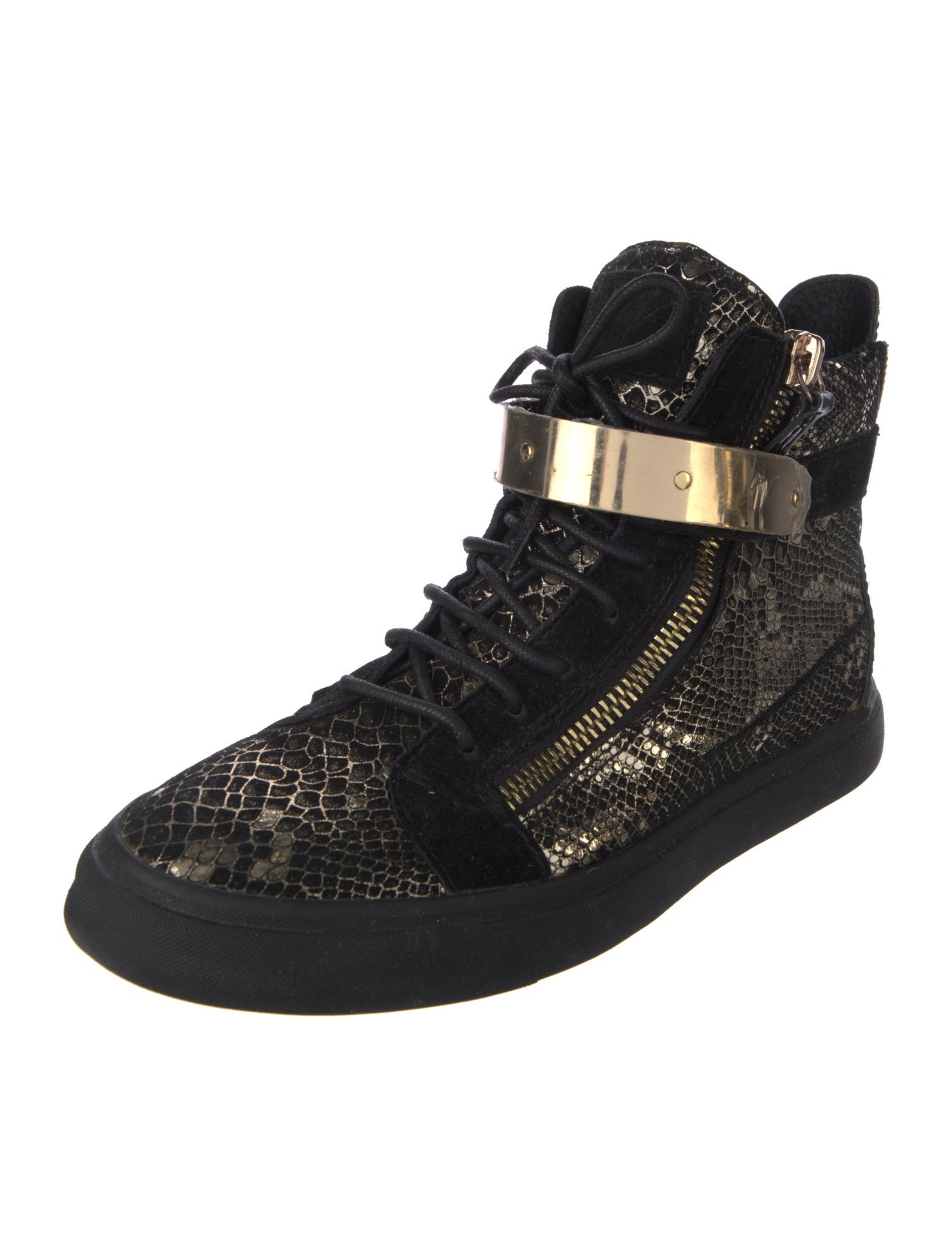 Giuseppe Zanotti Suede Animal Print Sneakers