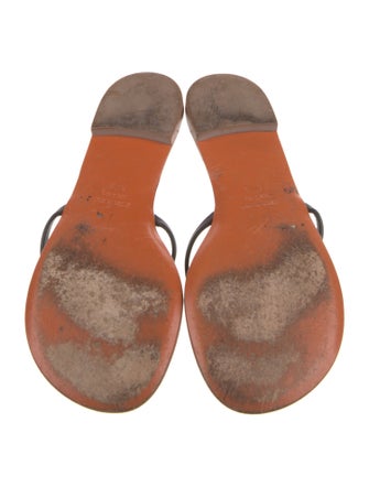 Giuseppe Zanotti Leather Crystal Embellishments Slides