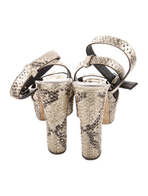 Giuseppe Zanotti Leather Animal Print Slingback Pumps