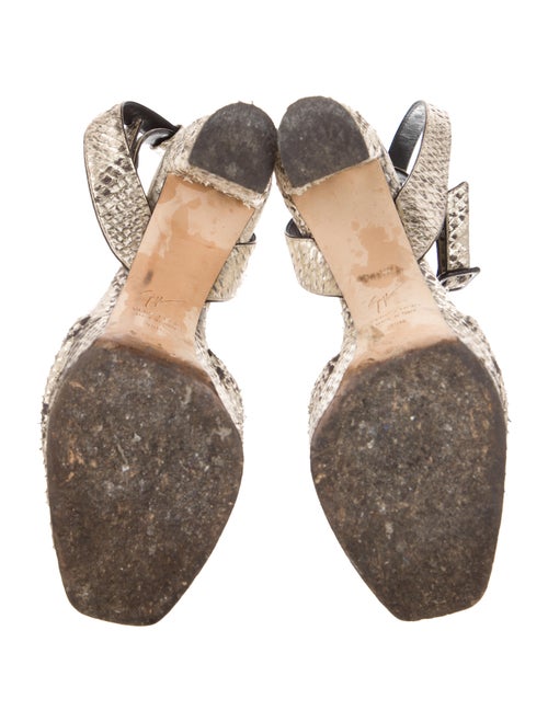 Giuseppe Zanotti Leather Animal Print Slingback Pumps