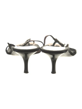 Giuseppe Zanotti Satin Printed Slides