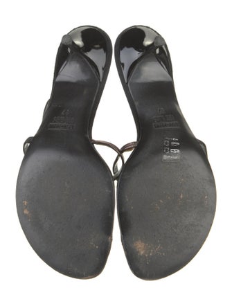 Giuseppe Zanotti Satin Printed Slides