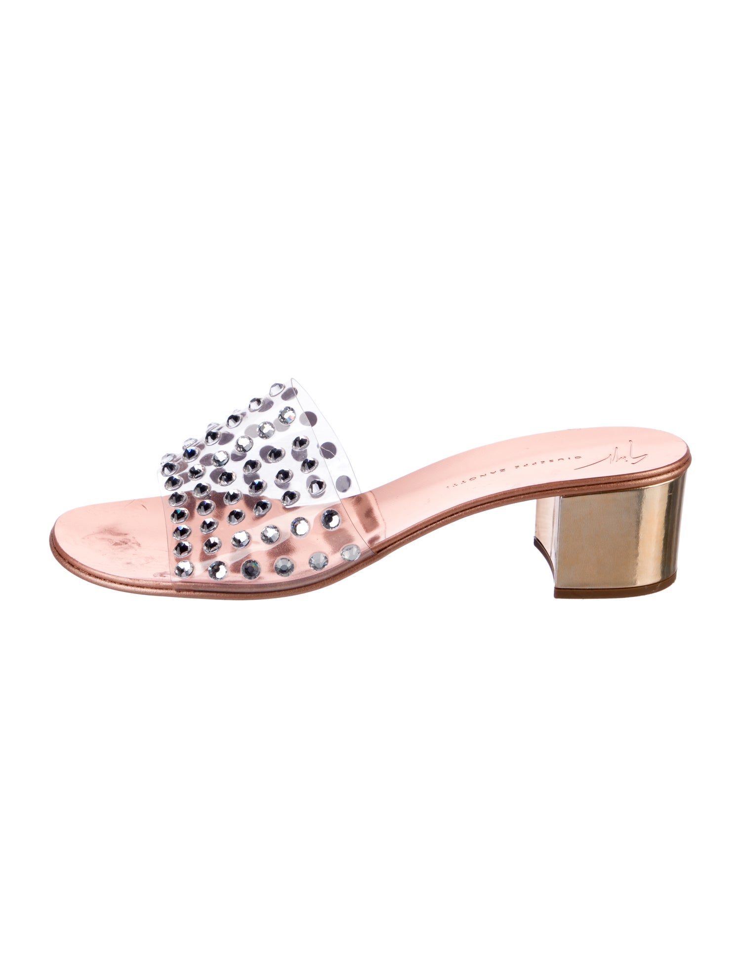 Giuseppe Zanotti PVC Crystal Embellishments Slides