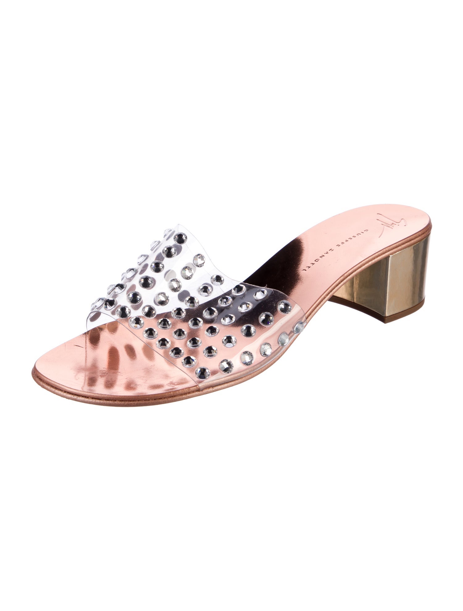 Giuseppe Zanotti PVC Crystal Embellishments Slides