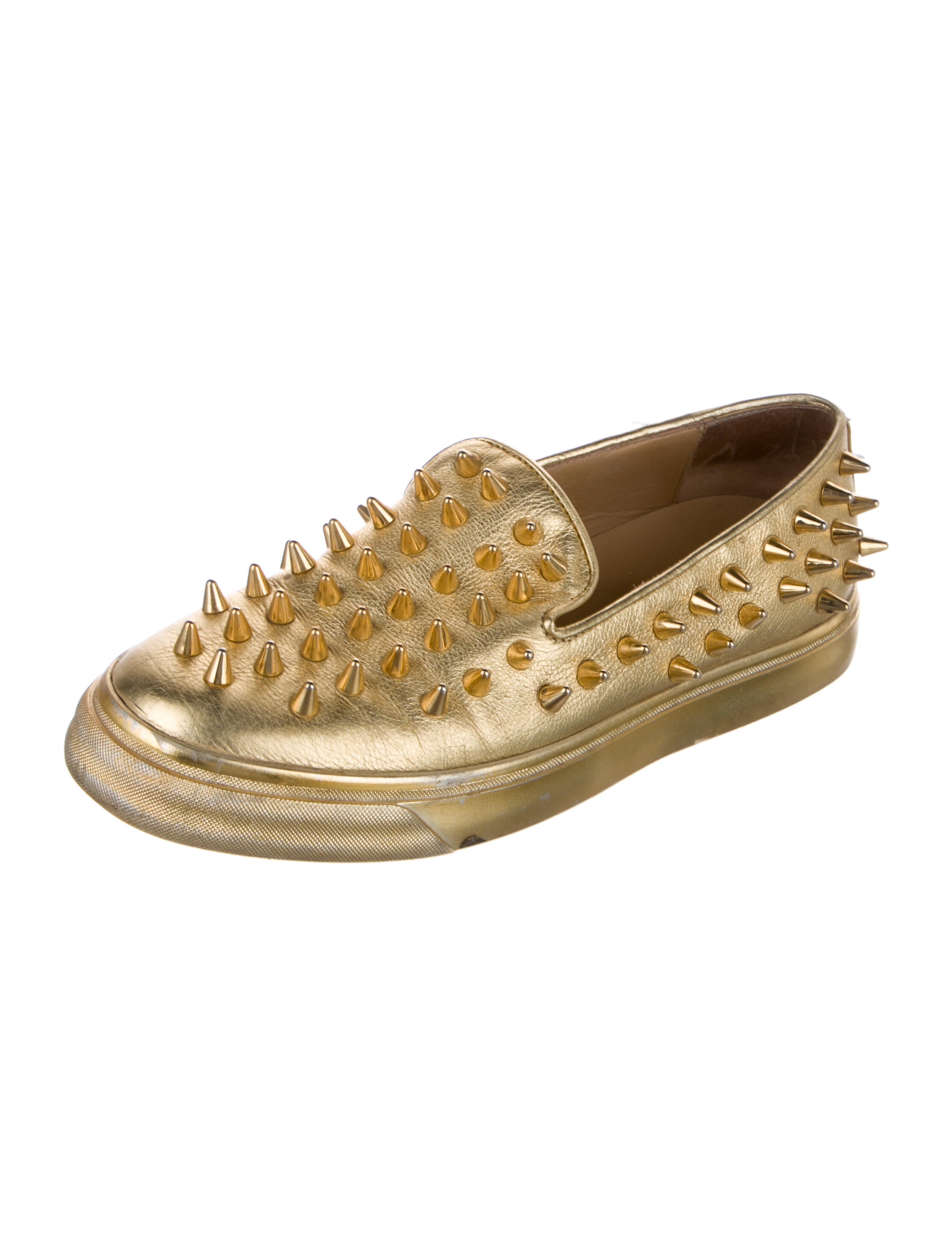 Giuseppe Zanotti Leather Studded Accents Sneakers