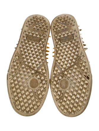 Giuseppe Zanotti Leather Studded Accents Sneakers