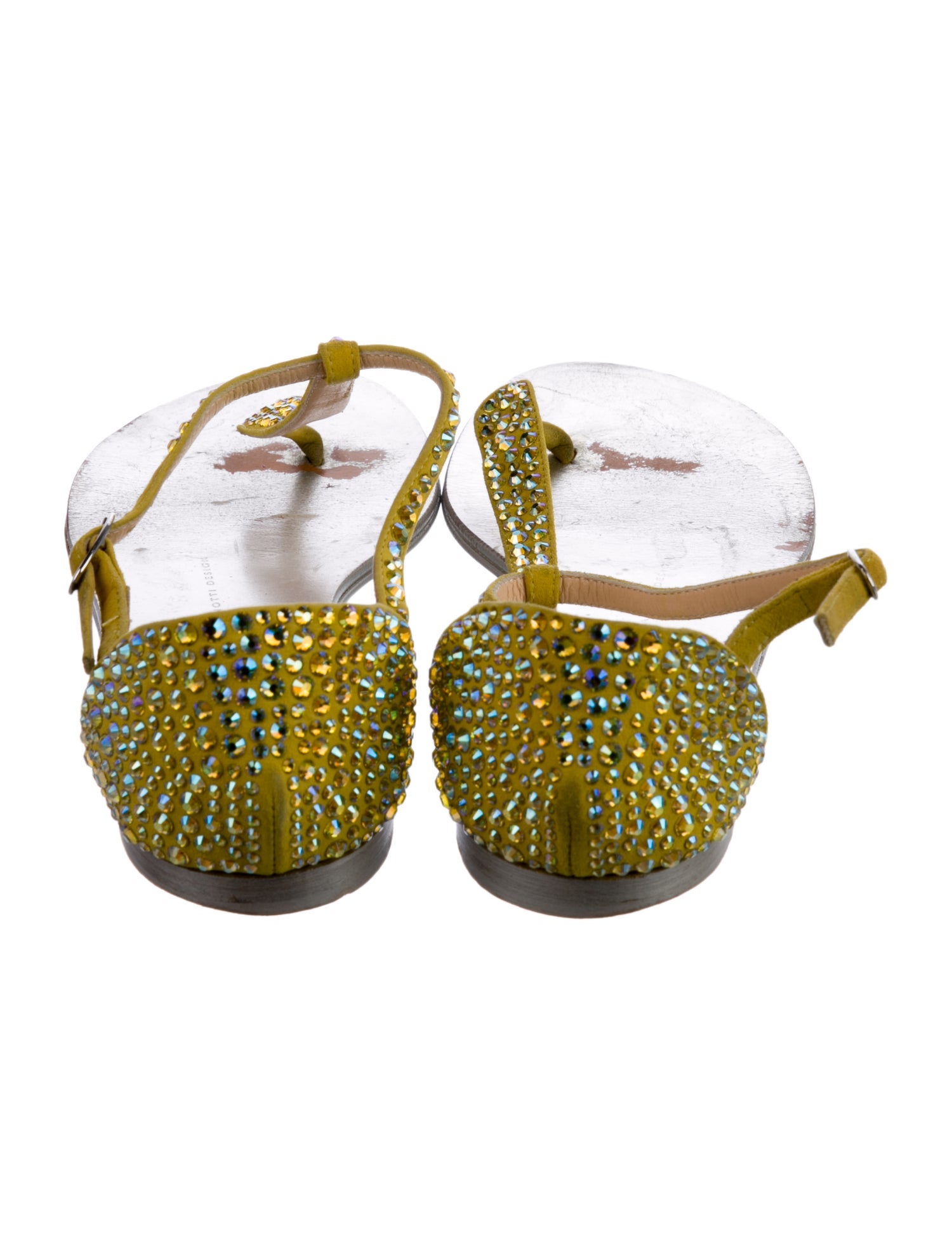 Giuseppe Zanotti Suede Animal Print T-Strap Sandals