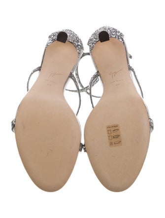 Giuseppe Zanotti Glitter Glitter Accents Sandals