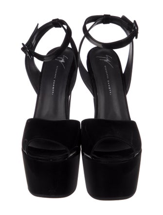Giuseppe Zanotti Satin Slingback Sandals