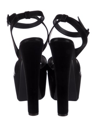 Giuseppe Zanotti Satin Slingback Sandals