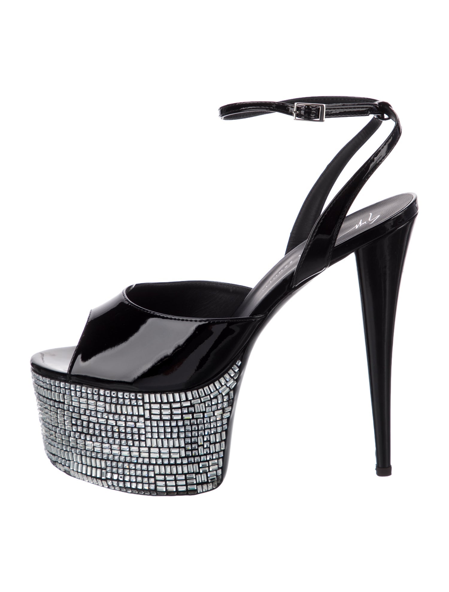 Giuseppe Zanotti Patent Leather Slingback Sandals