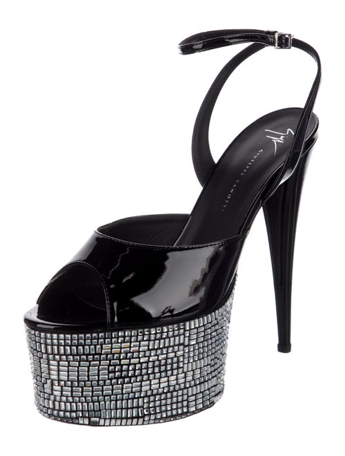 Giuseppe Zanotti Patent Leather Slingback Sandals
