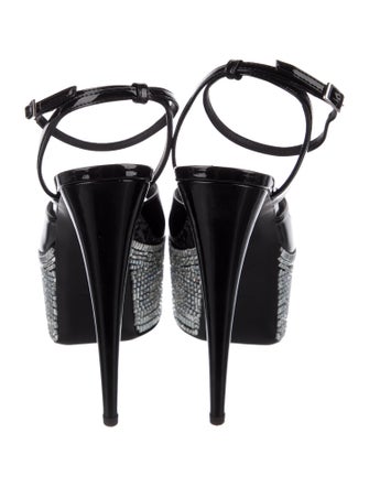 Giuseppe Zanotti Patent Leather Slingback Sandals
