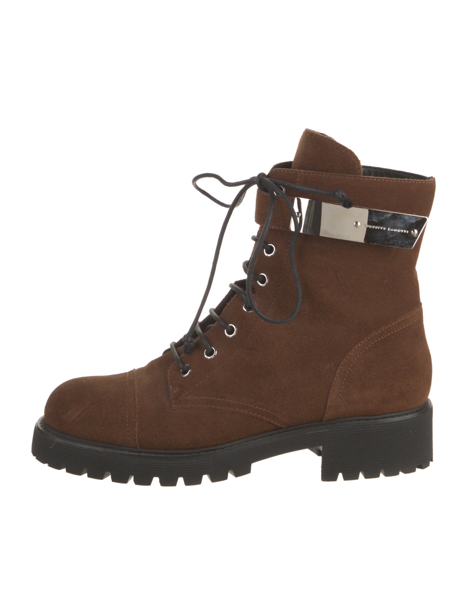 Giuseppe Zanotti Suede Hiking Boots