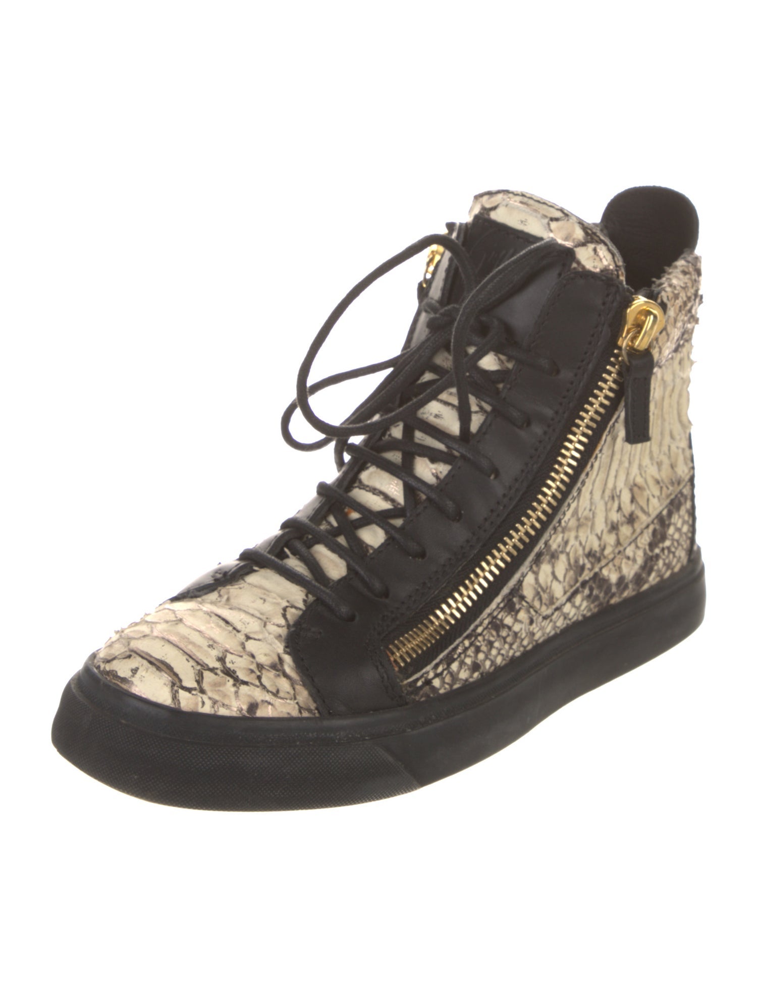 Giuseppe Zanotti Snakeskin Animal Print Sneakers