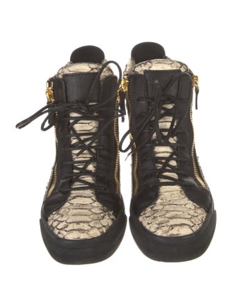 Giuseppe Zanotti Snakeskin Animal Print Sneakers