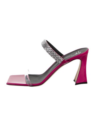 Giuseppe Zanotti Patent Leather Animal Print Sandals