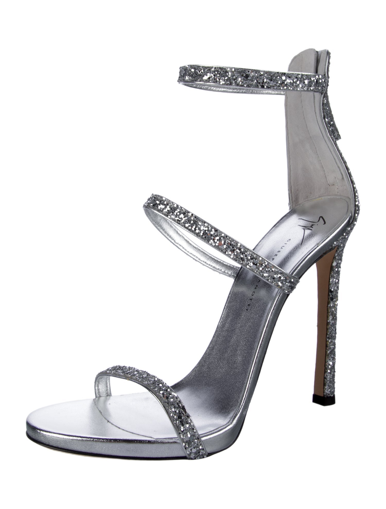 Giuseppe Zanotti Glitter Glitter Accents Sandals w/ Tags