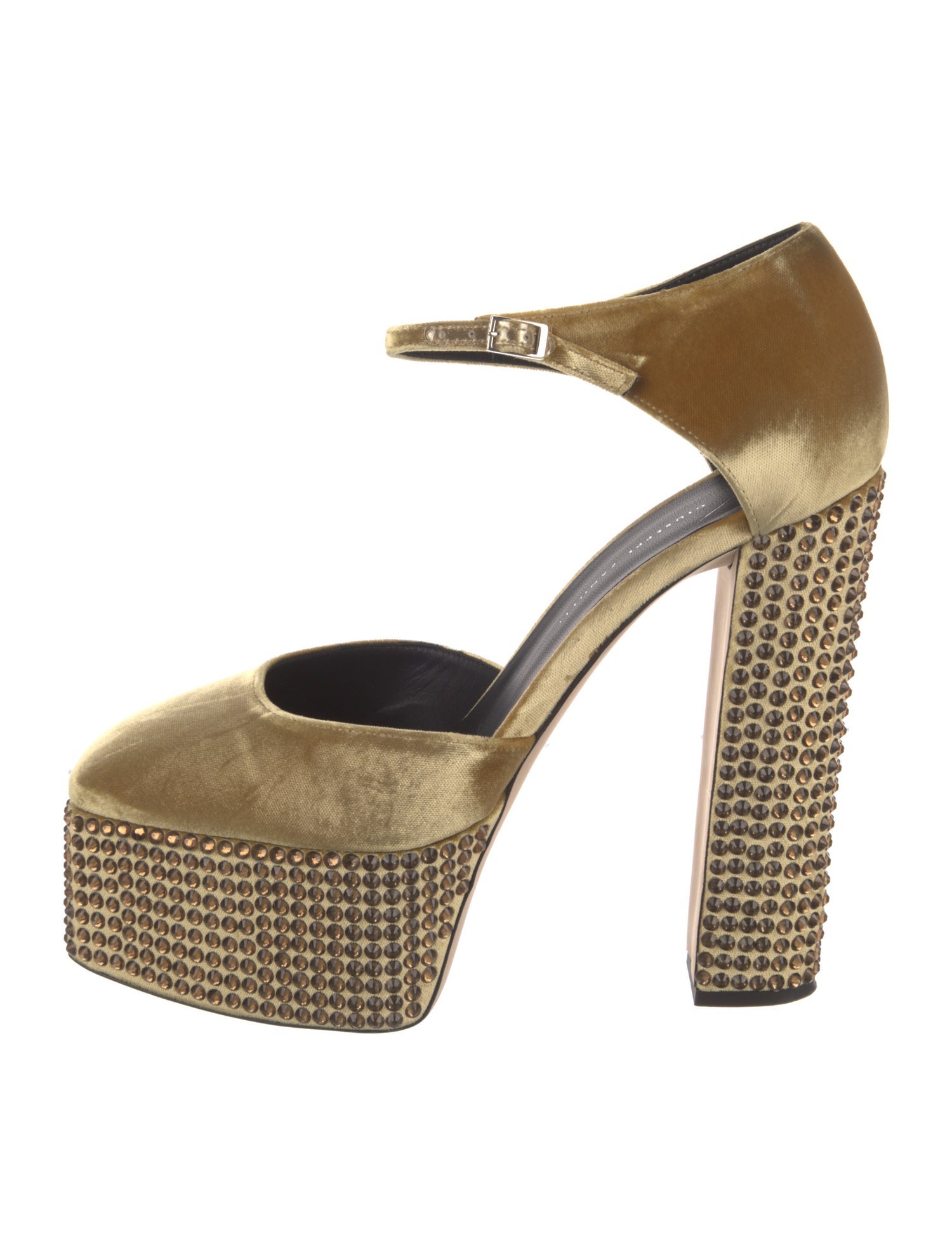Giuseppe Zanotti Velvet Studded Accents D'Orsay Pumps w/ Tags
