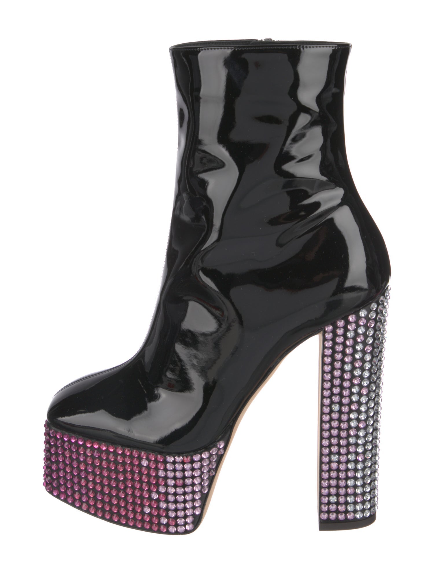 Giuseppe Zanotti Patent Leather Sock Boots w/ Tags