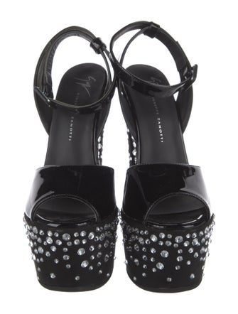 Giuseppe Zanotti Patent Leather Slingback Sandals