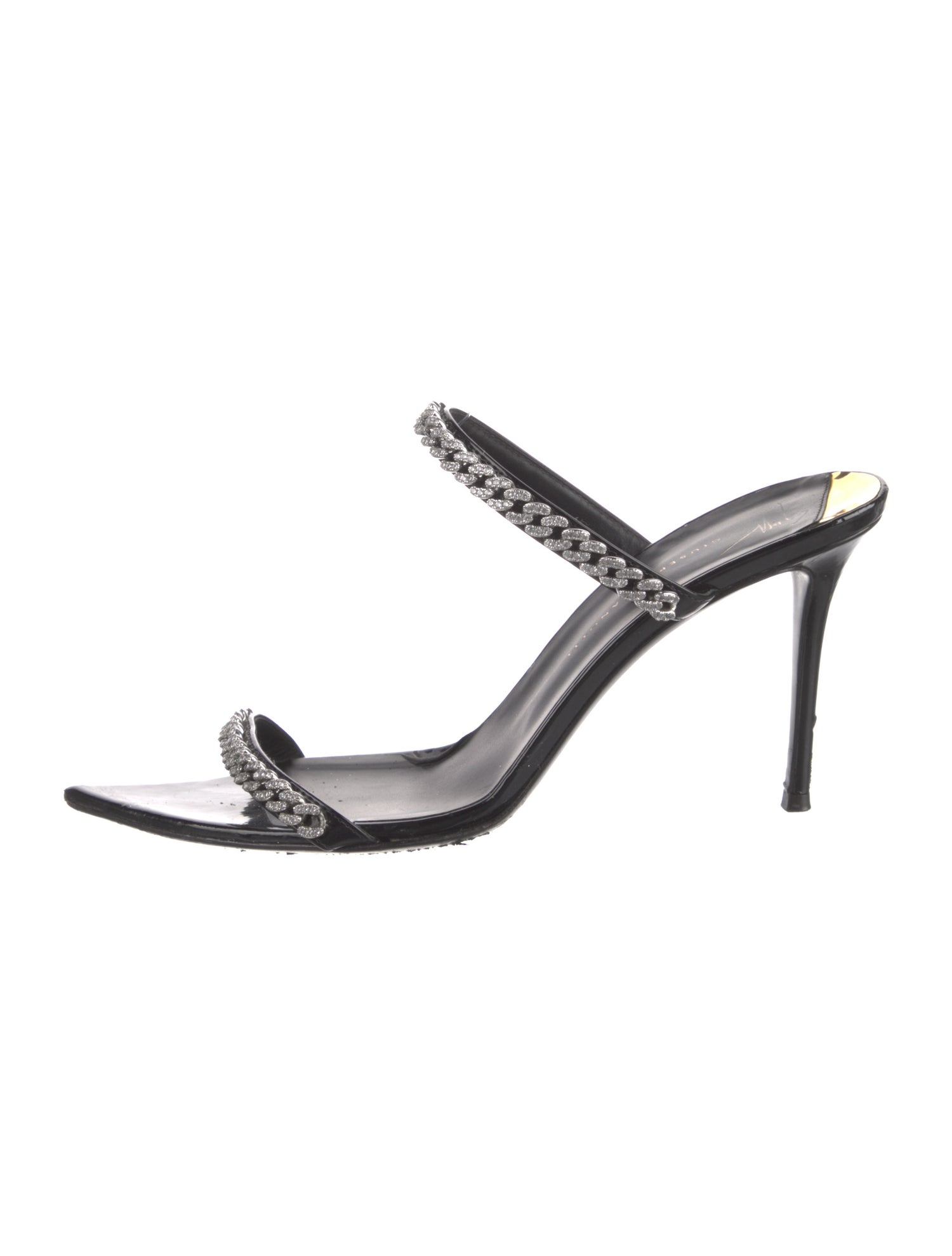 Giuseppe Zanotti Patent Leather Slides