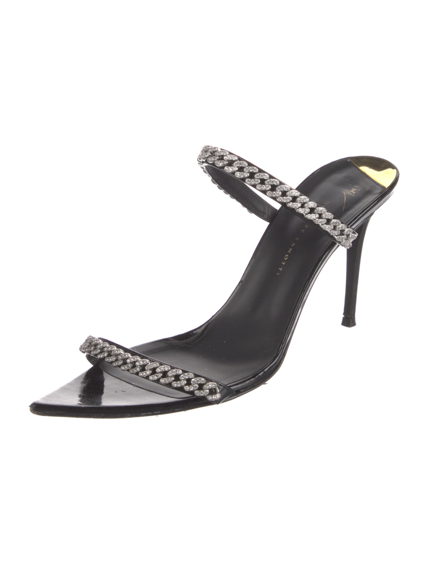 Giuseppe Zanotti Patent Leather Slides