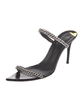 Giuseppe Zanotti Patent Leather Slides