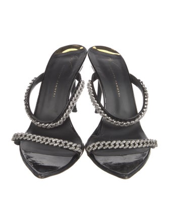 Giuseppe Zanotti Patent Leather Slides