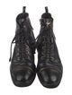Giuseppe Zanotti Leather Colorblock Pattern Combat Boots