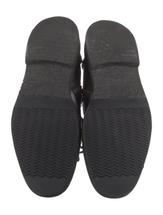 Giuseppe Zanotti Leather Colorblock Pattern Combat Boots