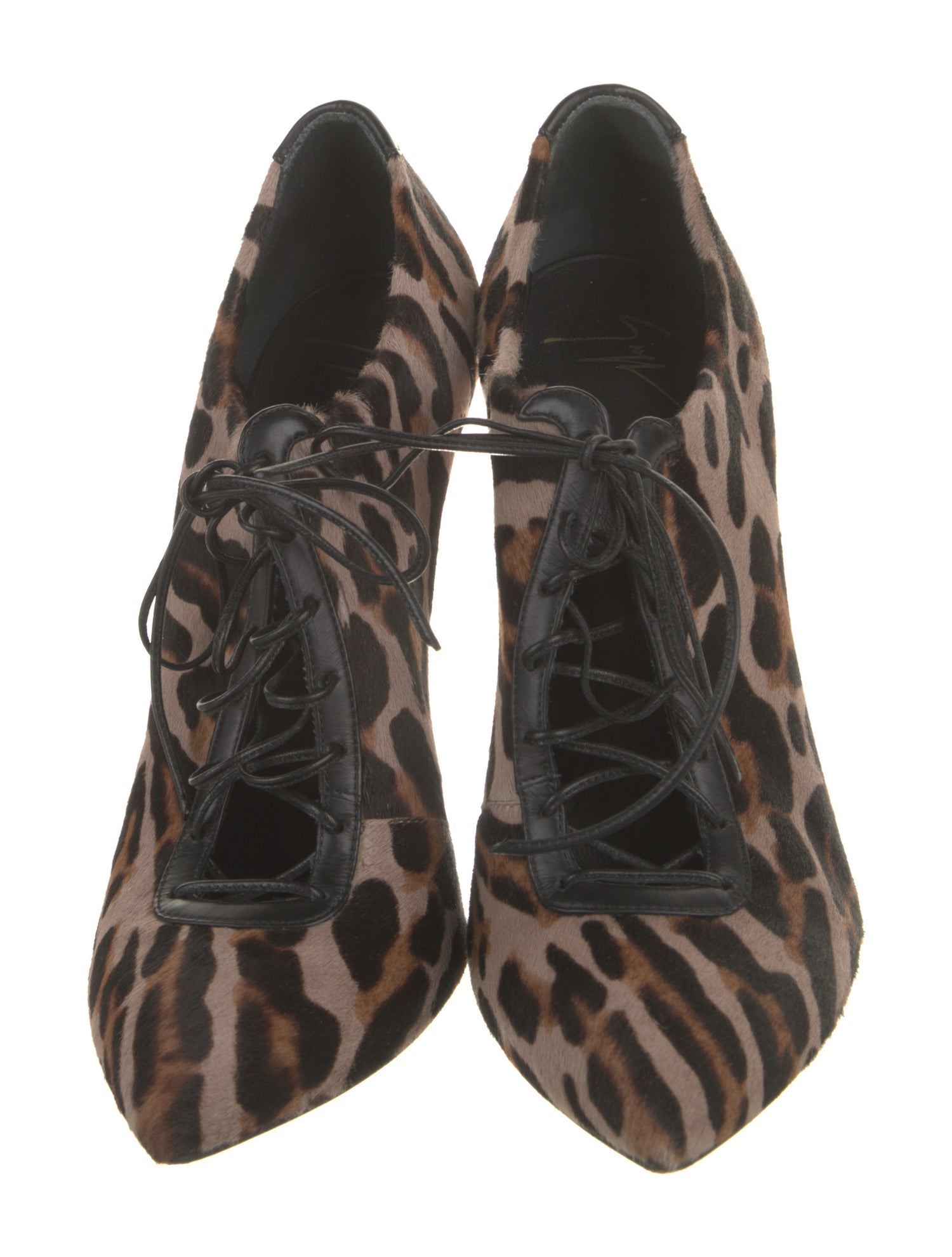 Giuseppe Zanotti Ponyhair Animal Print Oxfords