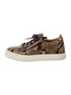 Giuseppe Zanotti Leather Animal Print Sneakers