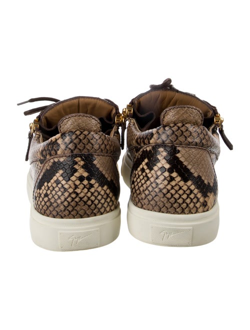Giuseppe Zanotti Leather Animal Print Sneakers