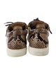 Giuseppe Zanotti Leather Animal Print Sneakers