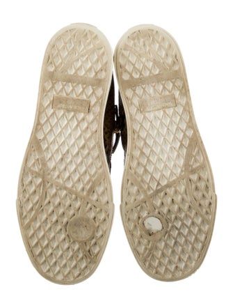 Giuseppe Zanotti Leather Animal Print Sneakers