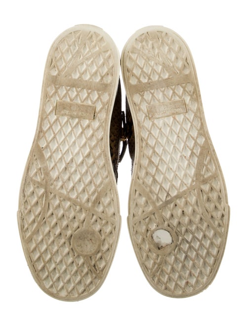 Giuseppe Zanotti Leather Animal Print Sneakers