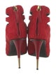 Giuseppe Zanotti Suede Cutout Accent Lace-Up Boots