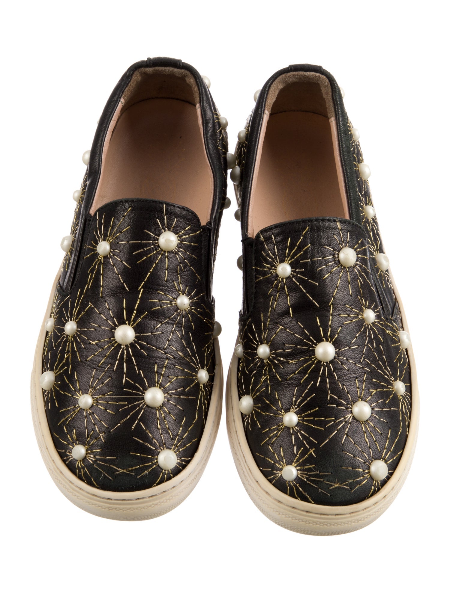Giuseppe Zanotti Girls' Leather Slip On Sneakers