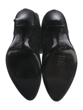 Giuseppe Zanotti Suede Crystal Embellishments Lace-Up Boots