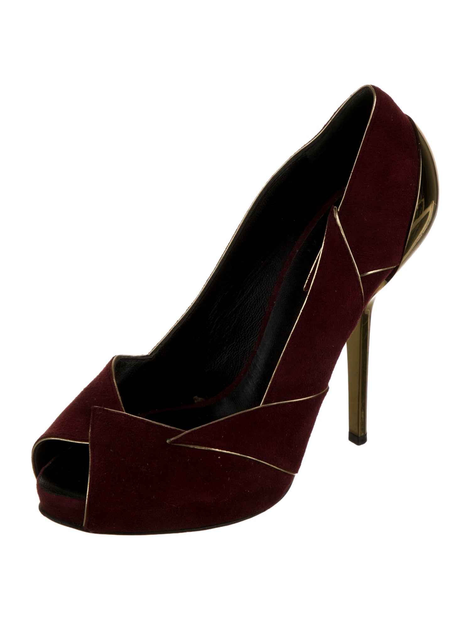 Giuseppe Zanotti Suede Colorblock Pattern Pumps