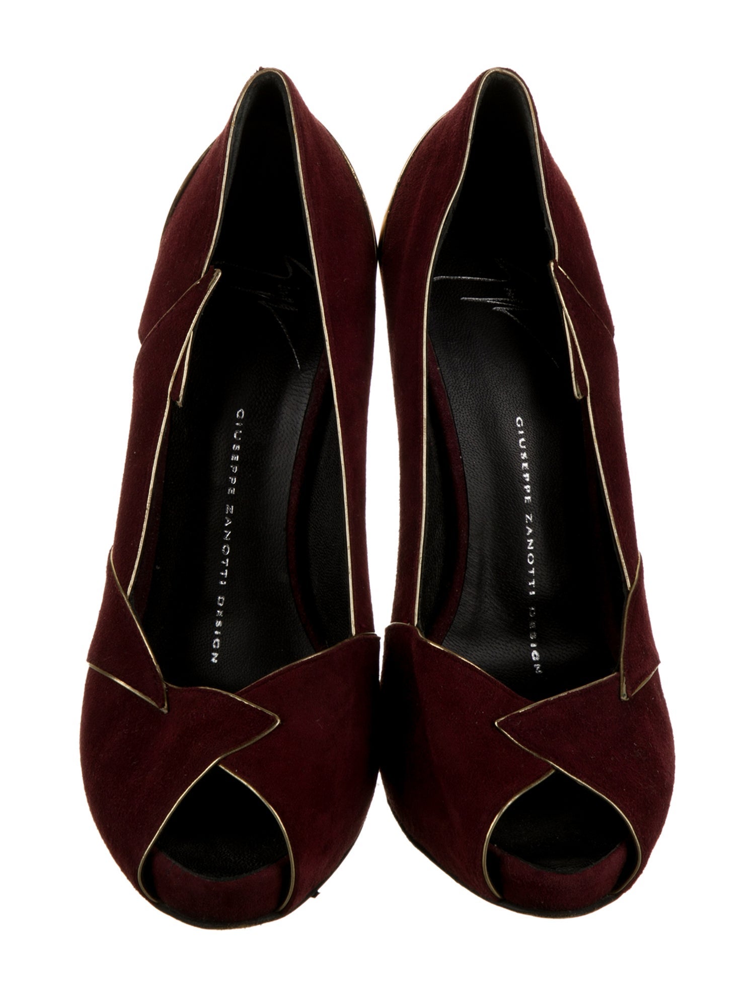 Giuseppe Zanotti Suede Colorblock Pattern Pumps